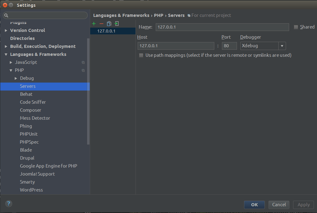 phpstorm xdebug