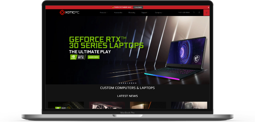 XOTIC PC website