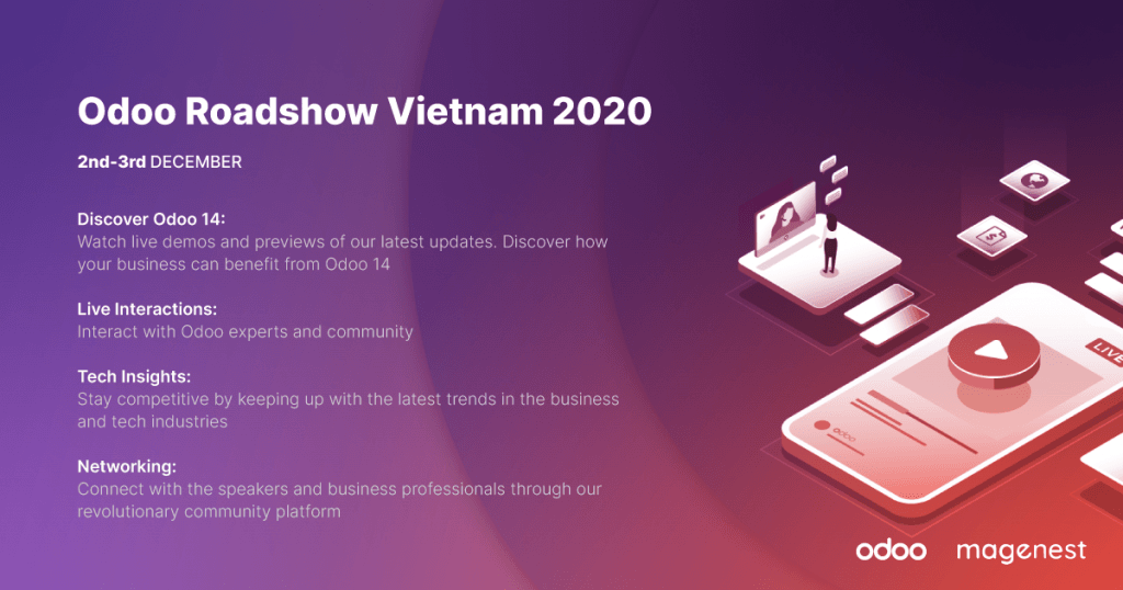 Things that you shouldn’t miss in Odoo Roadshow Vietnam 2020