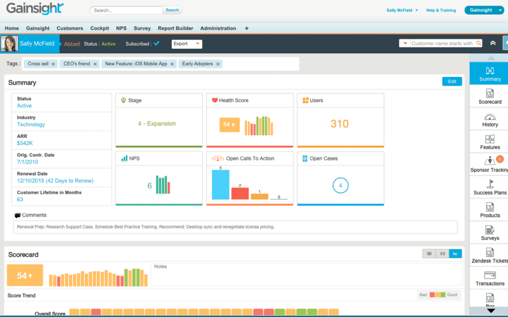 Top 4 Best Customer success softwares: Gainsight