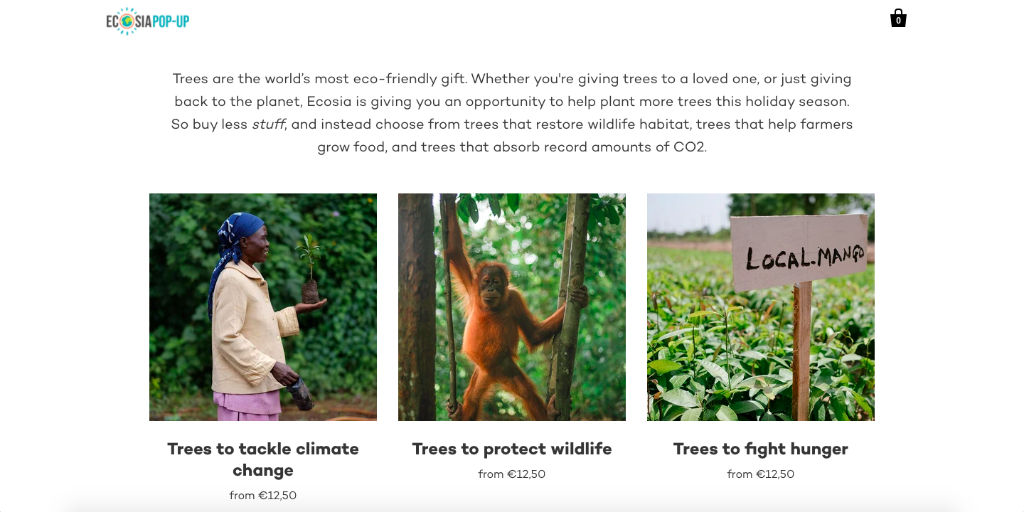 Ecosia – A popular fundraising website