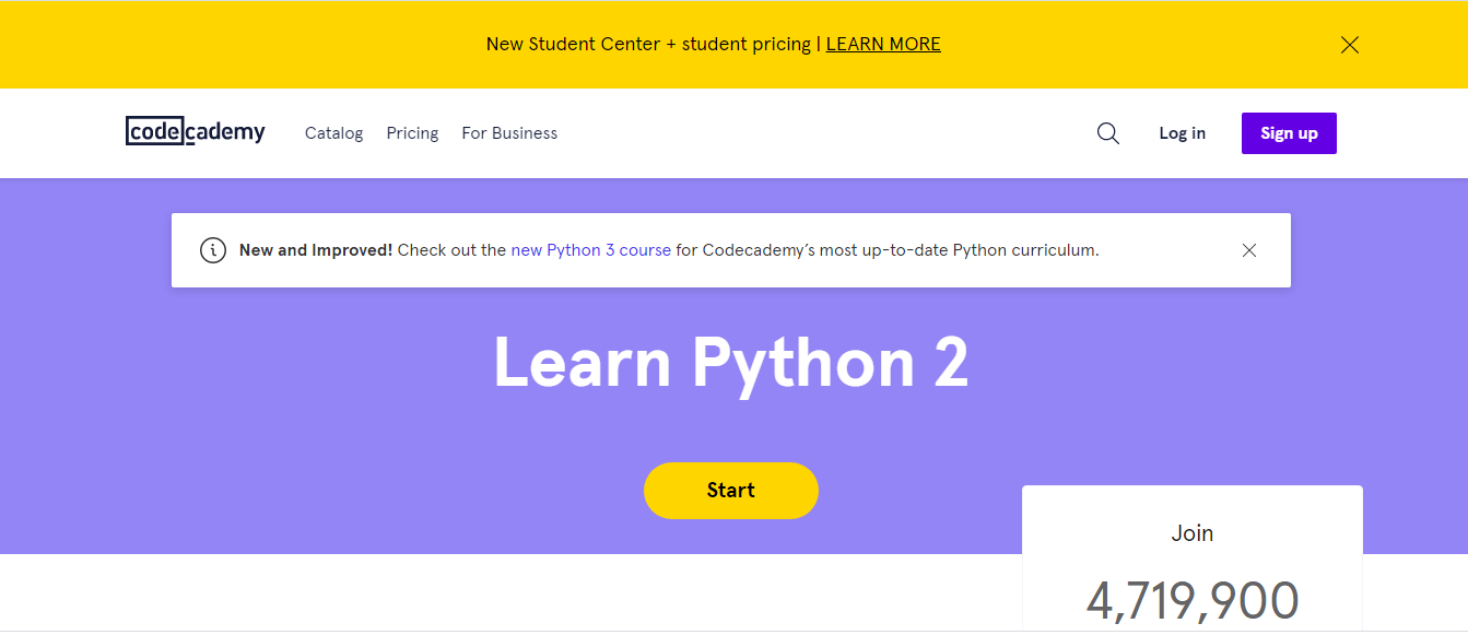 Trang web học lập trình Python online