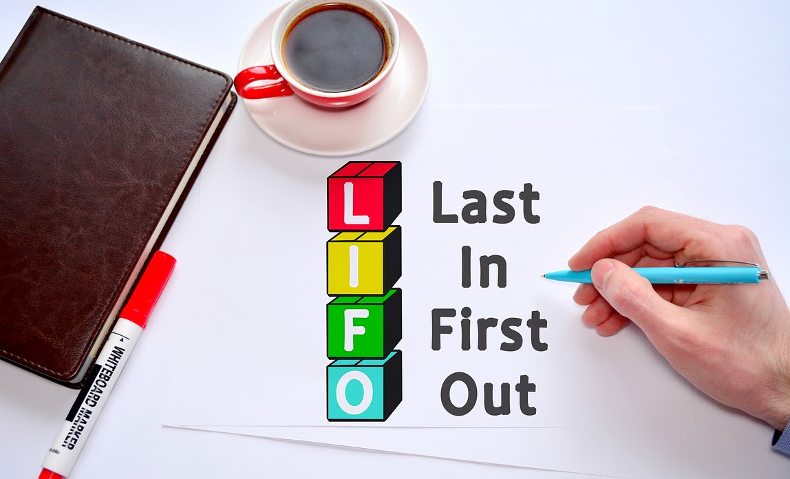 Last in, first out (LIFO)