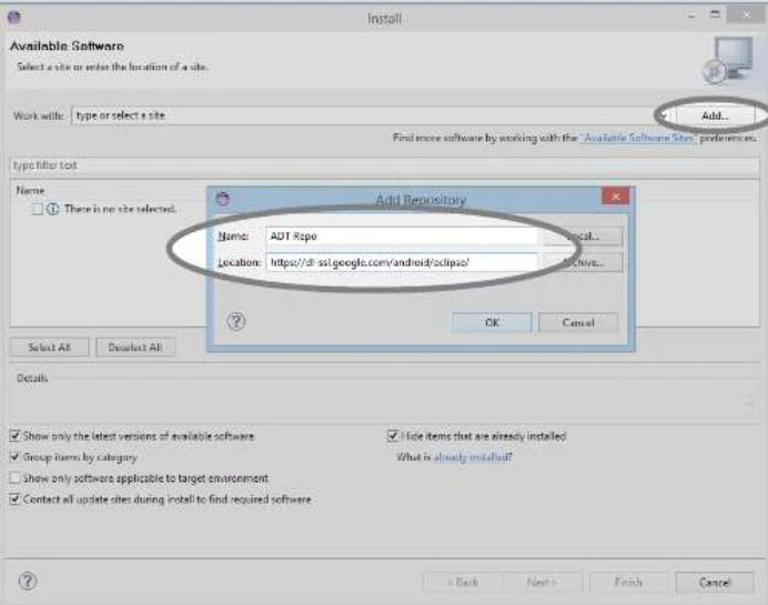 Bước 7: Thêm kho lưu trữ ADT Plugin