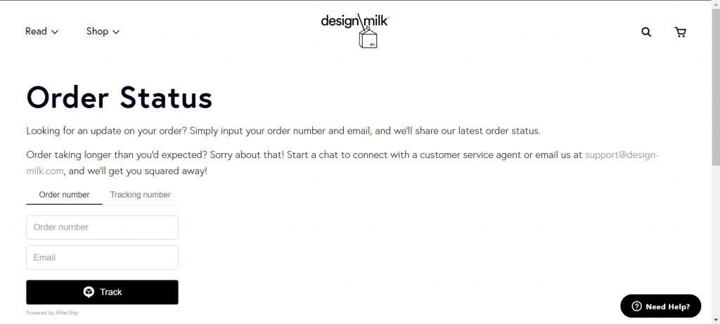 website thiết kế của design milk