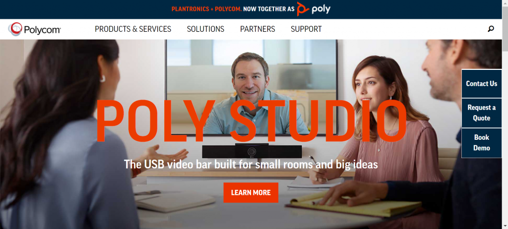 Best B2B eCommerce Website polycom