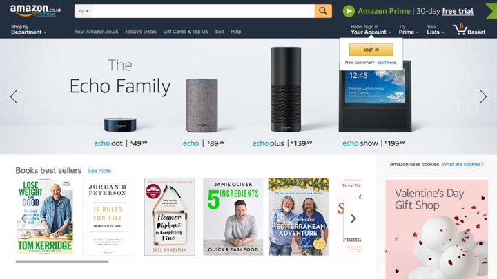 Amazon UK has risen to the list of top eCommerce sites in UK