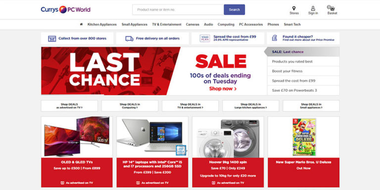 Currys PC World is today best known for its top eCommerce sites in UK and Republic of Ireland