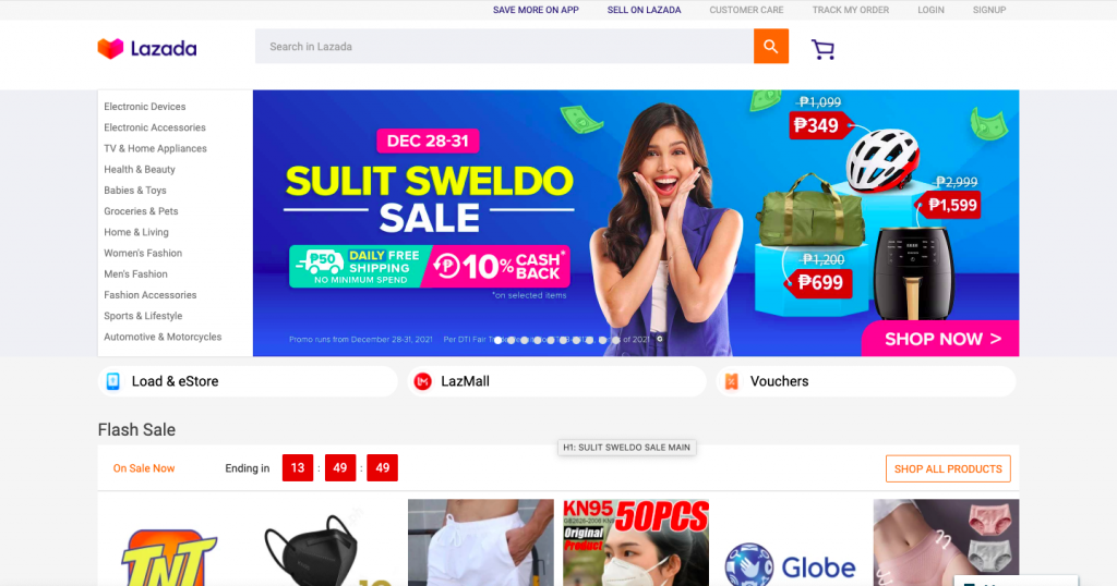 Lazada is without a doubt one of the top eCommerce sites in the Philippines
