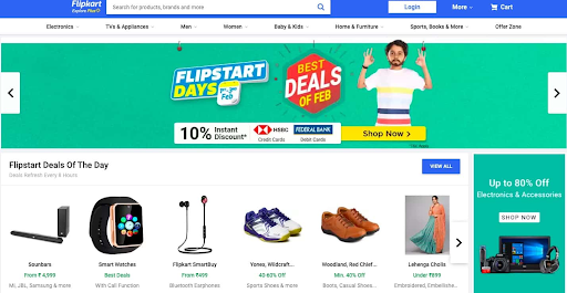 The king of Indian eCommerce holds second place in top eCommerce sites in India