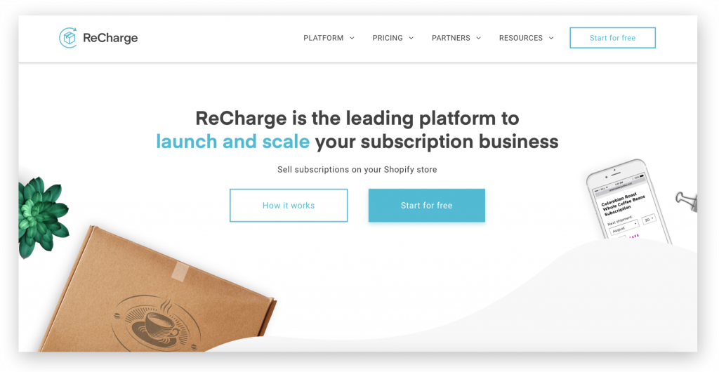 ReCharge is among the apps that integrate quite well with Shopify