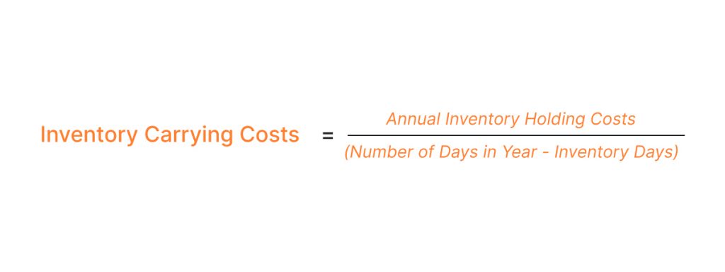 inventory carrying cost formula 2