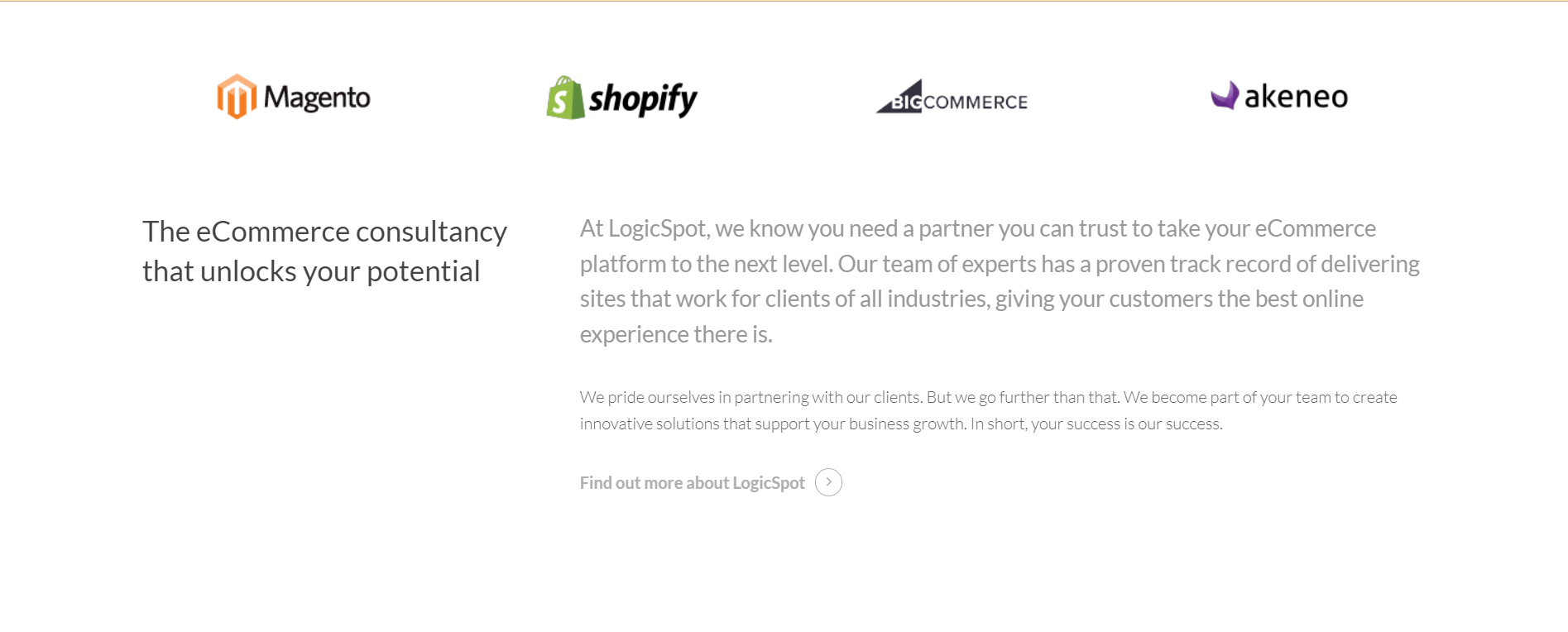 LogicSpot website