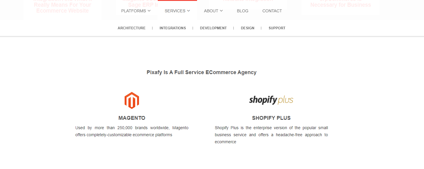 Pixafy is an eCommerce agency based out New York City 