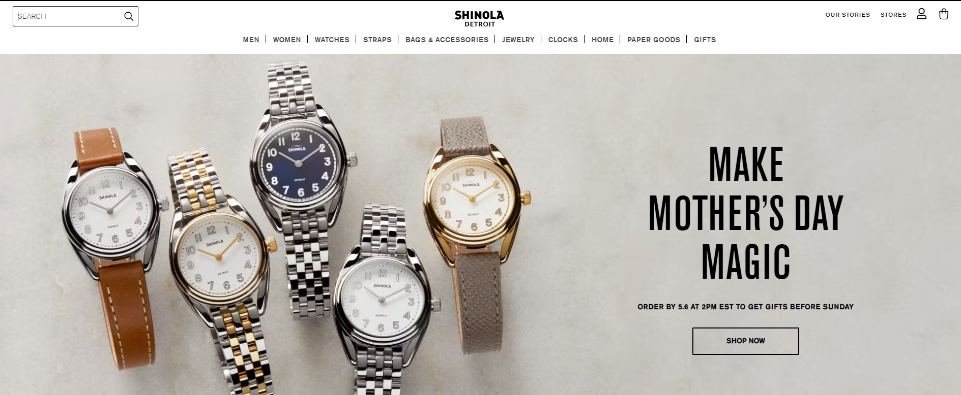 Shinola is another a global brand in the list top best Magento websites