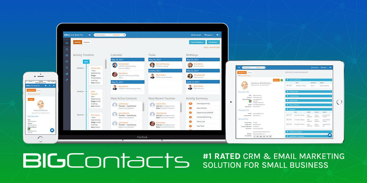 Top SugarCRM Alternatives: BIGContacts