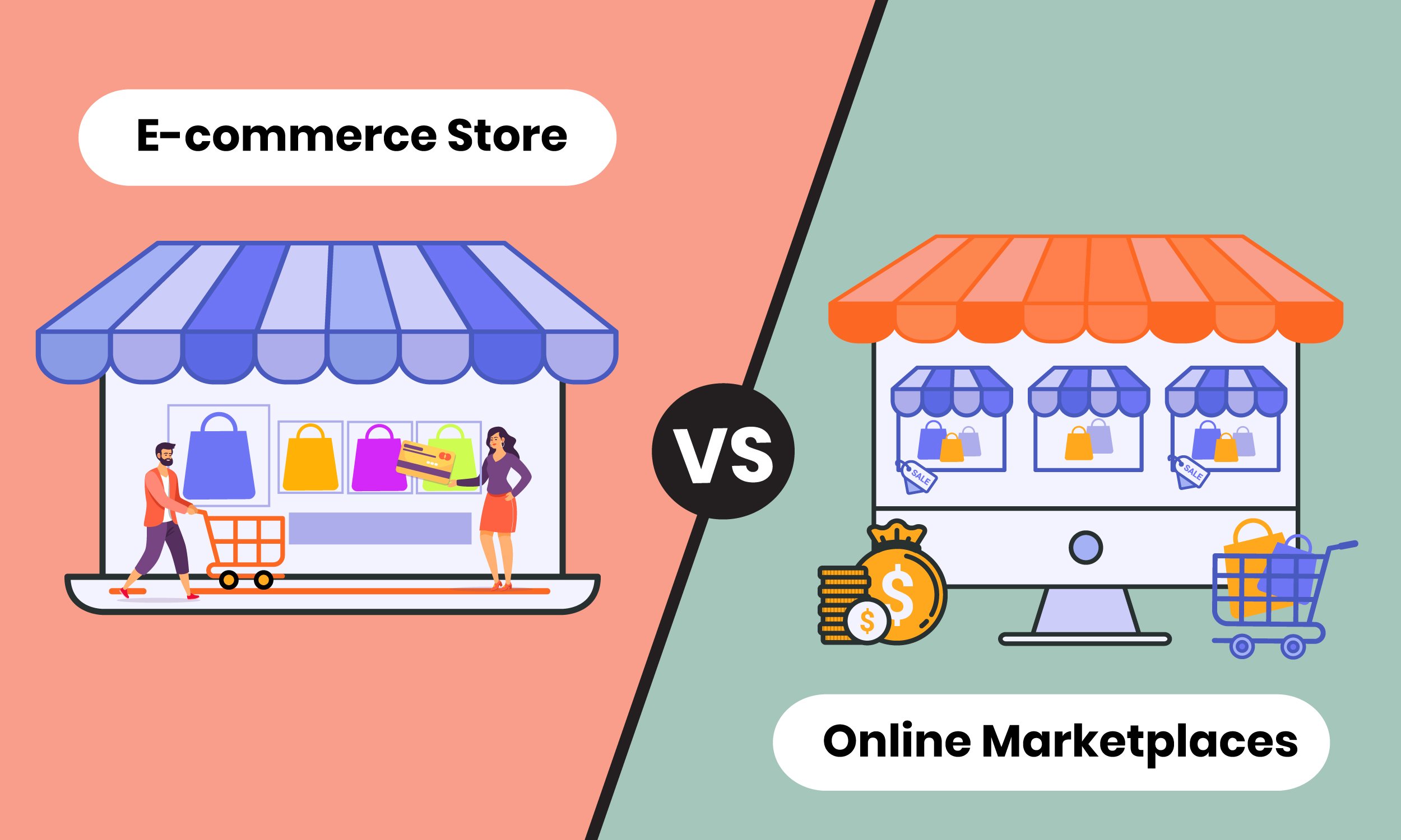 eCommerce platform vs marketplace: Differences 