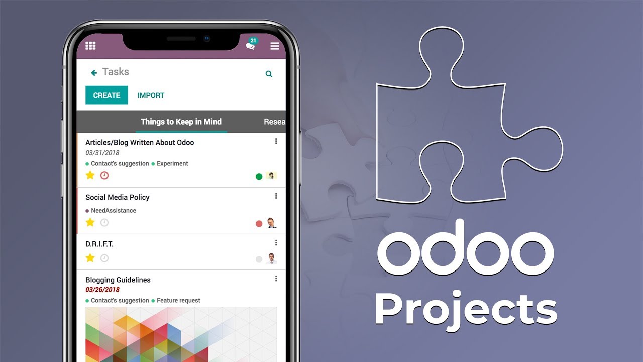 Phần mềm quản lý dự án Odoo