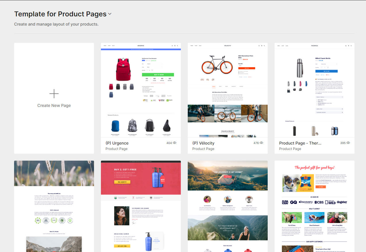 Product Page Design