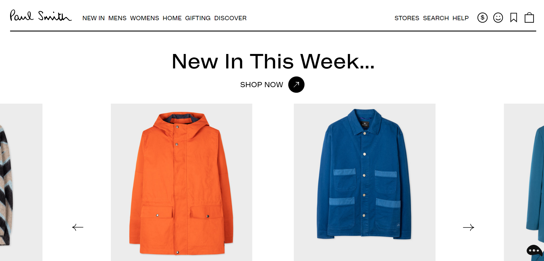 Paul Smith magento website