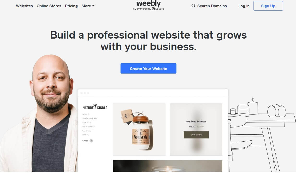 Weebly — Best for small sellers who don’t yet want to grow