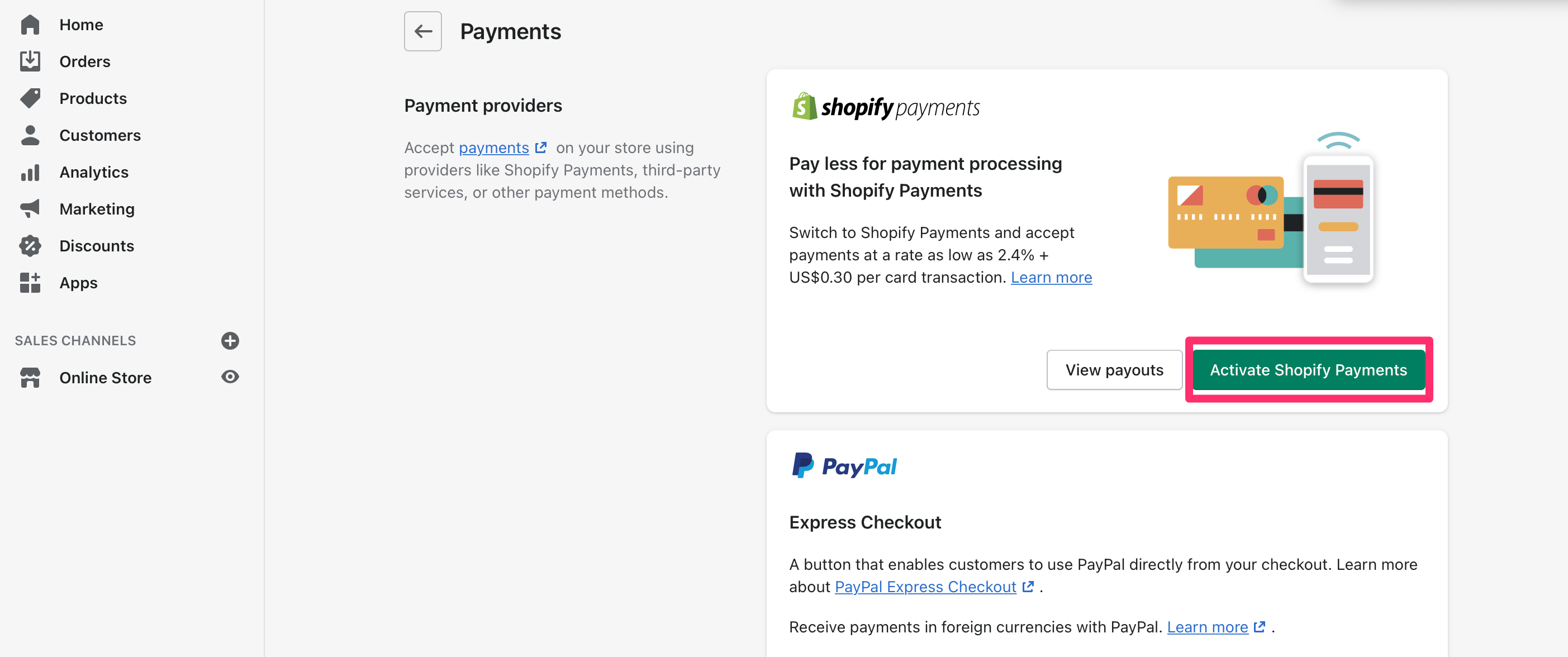 Shopify Credit Card Rates