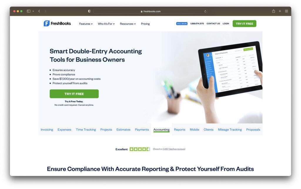 Best accounting software for Shopify: Freshbooks
