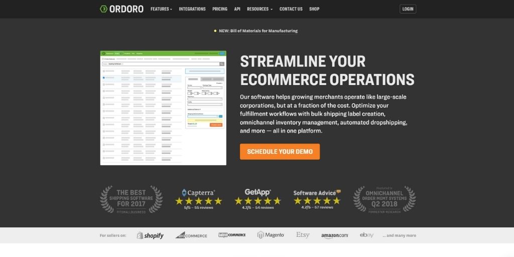 Ordoro - Best inventory software