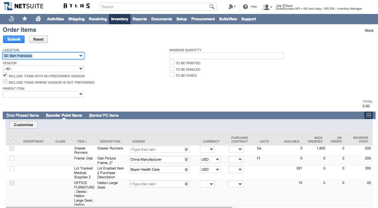 NetSuite - Solution for inventory management, accounting, and marketing