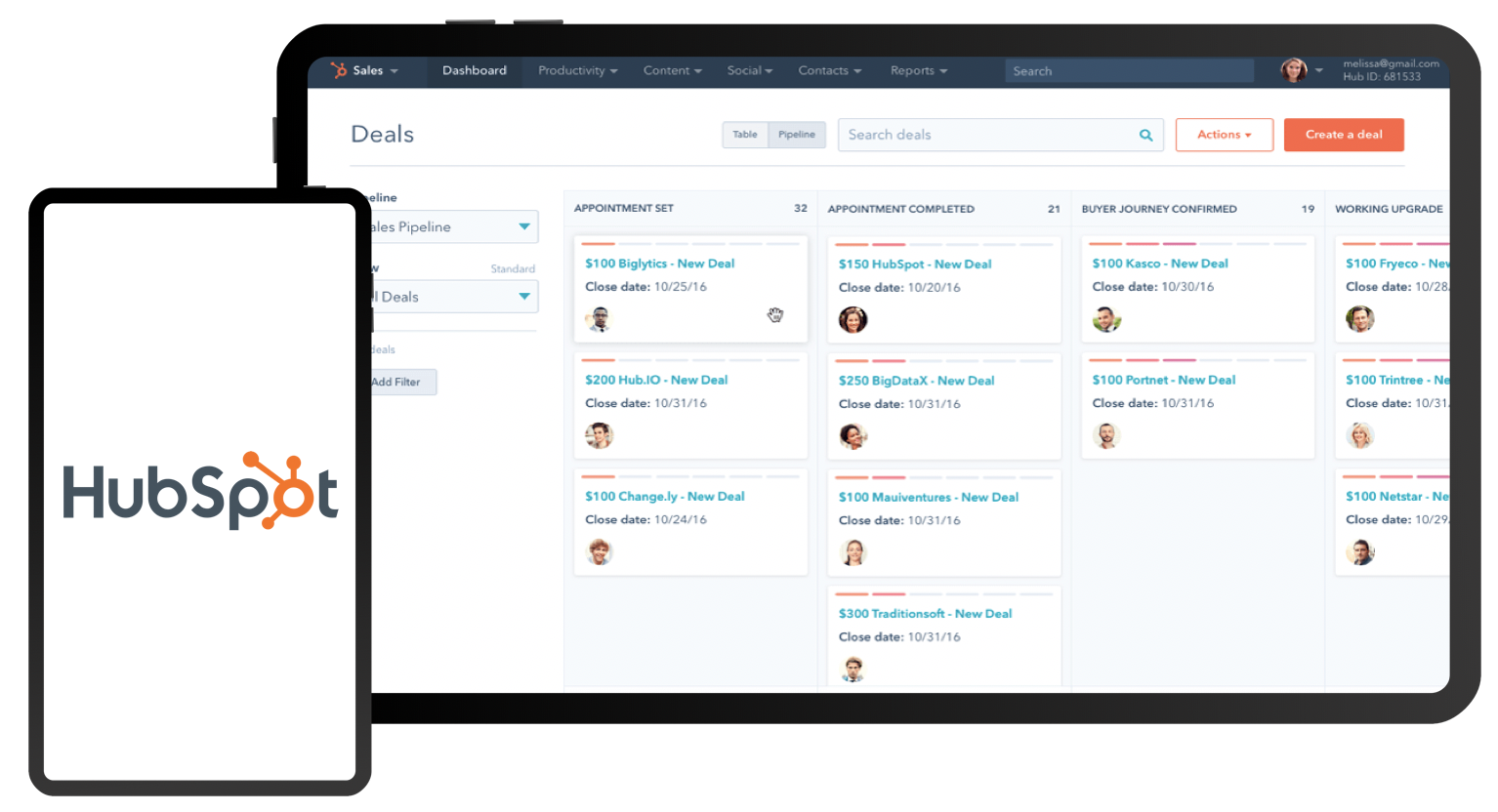 HubSpot CRM: for Custom Product Workflows