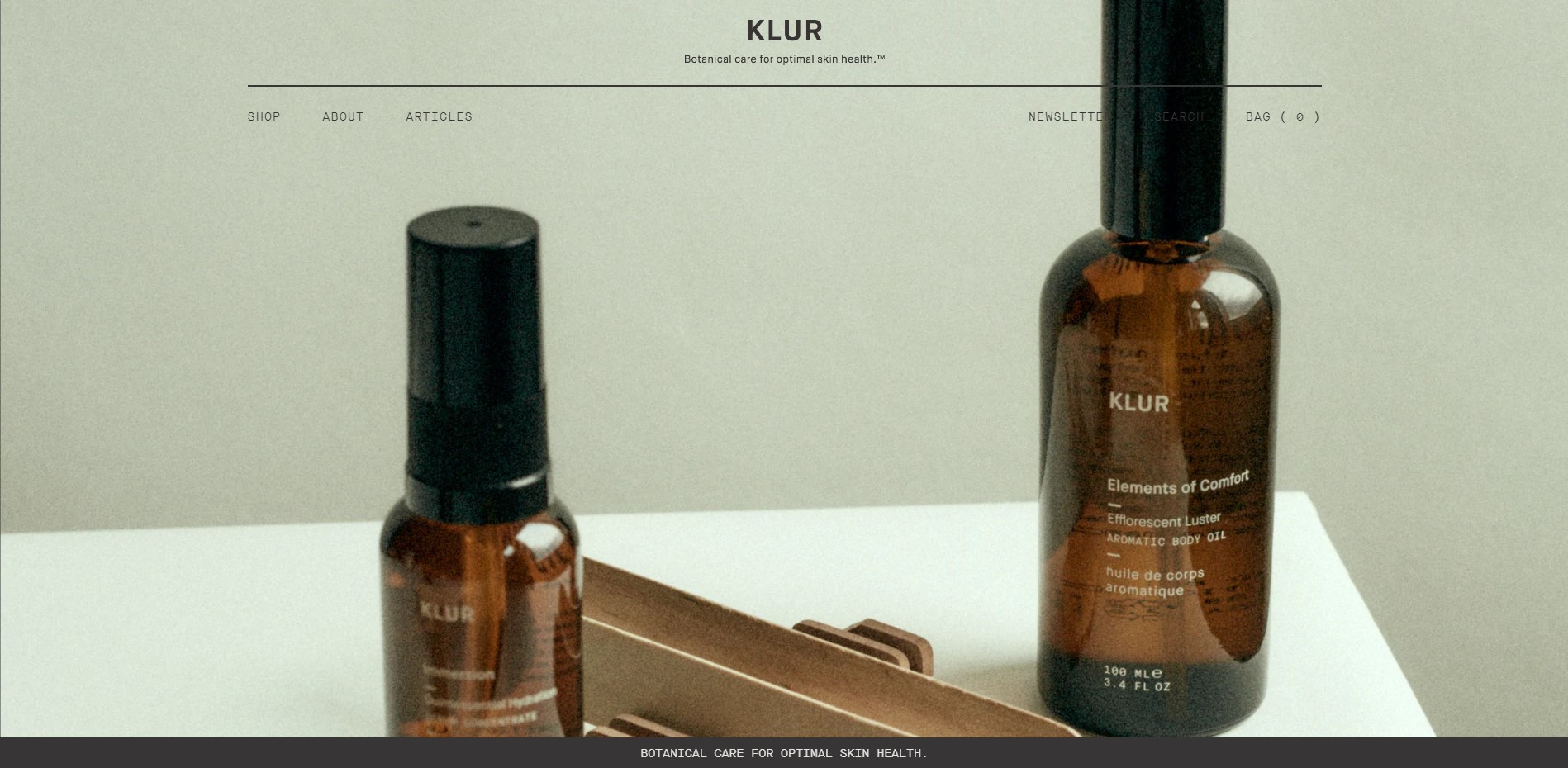 Shopify beauty stores: Klur