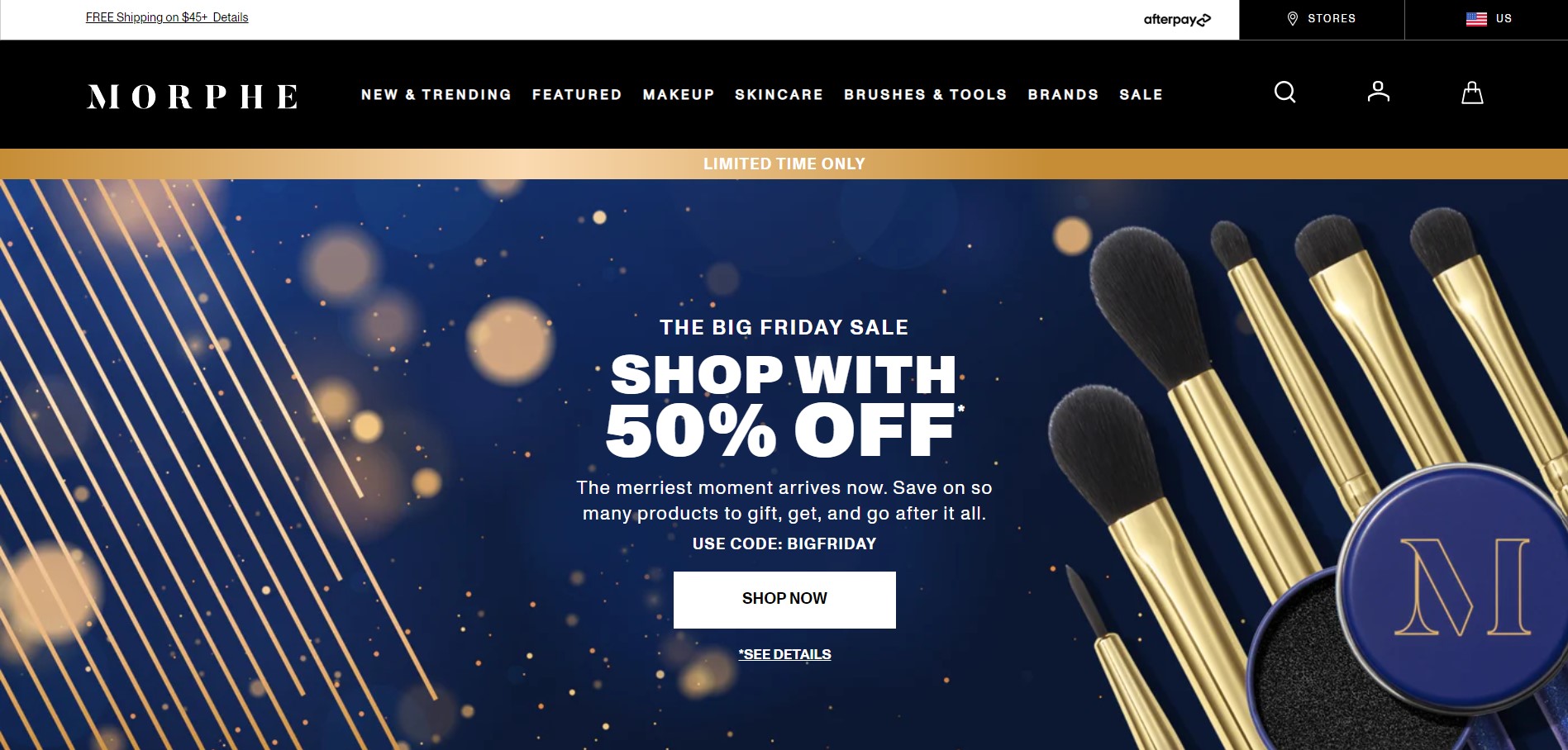 Shopify beauty stores: Morphe