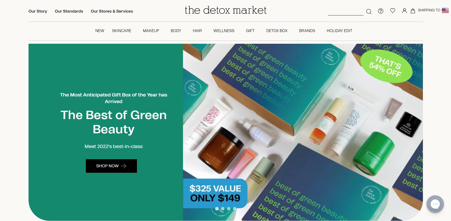 Shopify beauty stores: The Detox Market