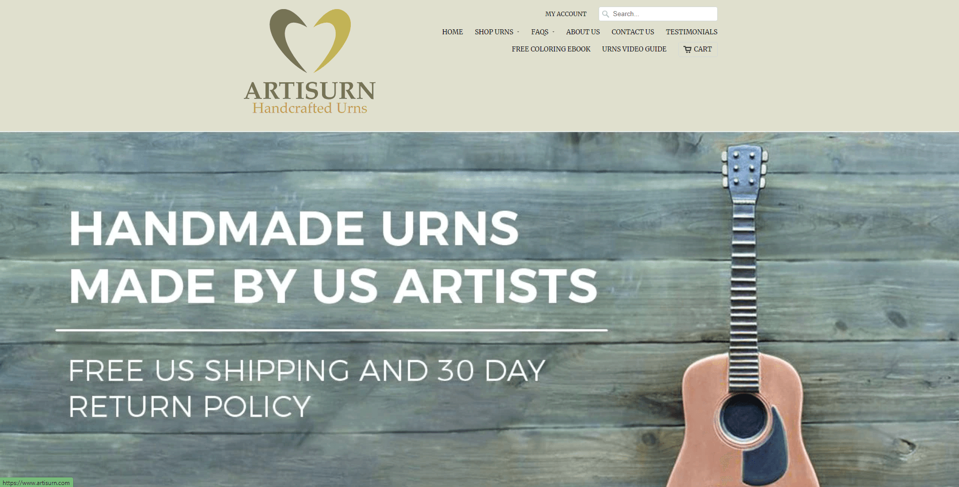 Shopify furniture stores: Artisurn