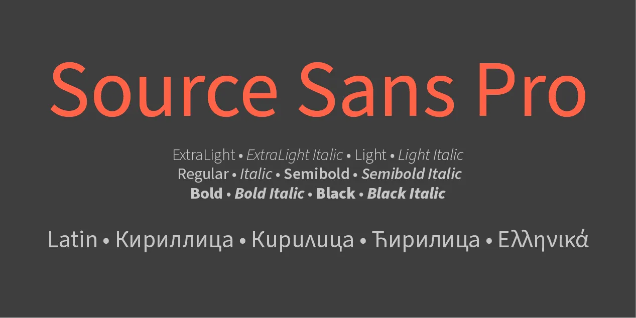 Best font for Shopify store: Source Sans Pro