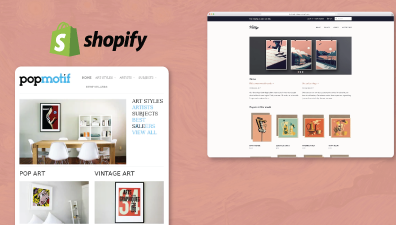 Inspire yourself with the best Shopify art stores and themes