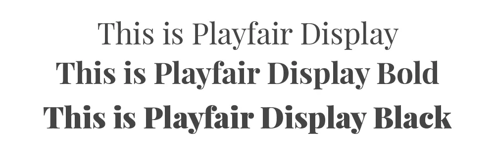 Playpair Display font