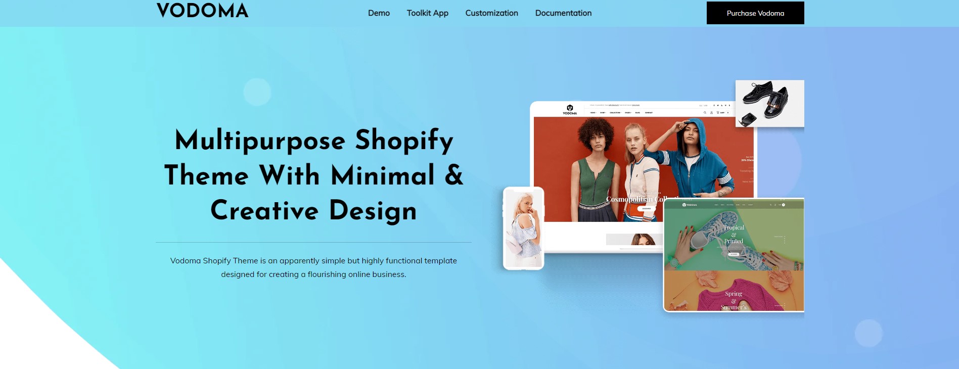 Vodoma Shopify theme