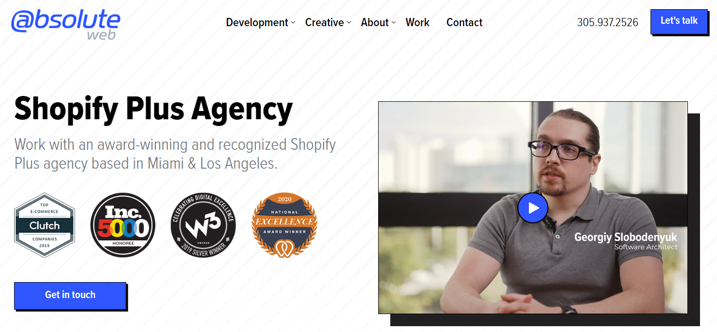Absolute Web is in top Shopify Design and Development Agency