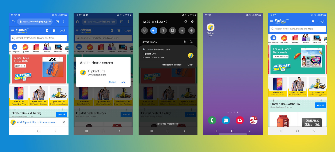 Flipkart Lite - pwa apps list
