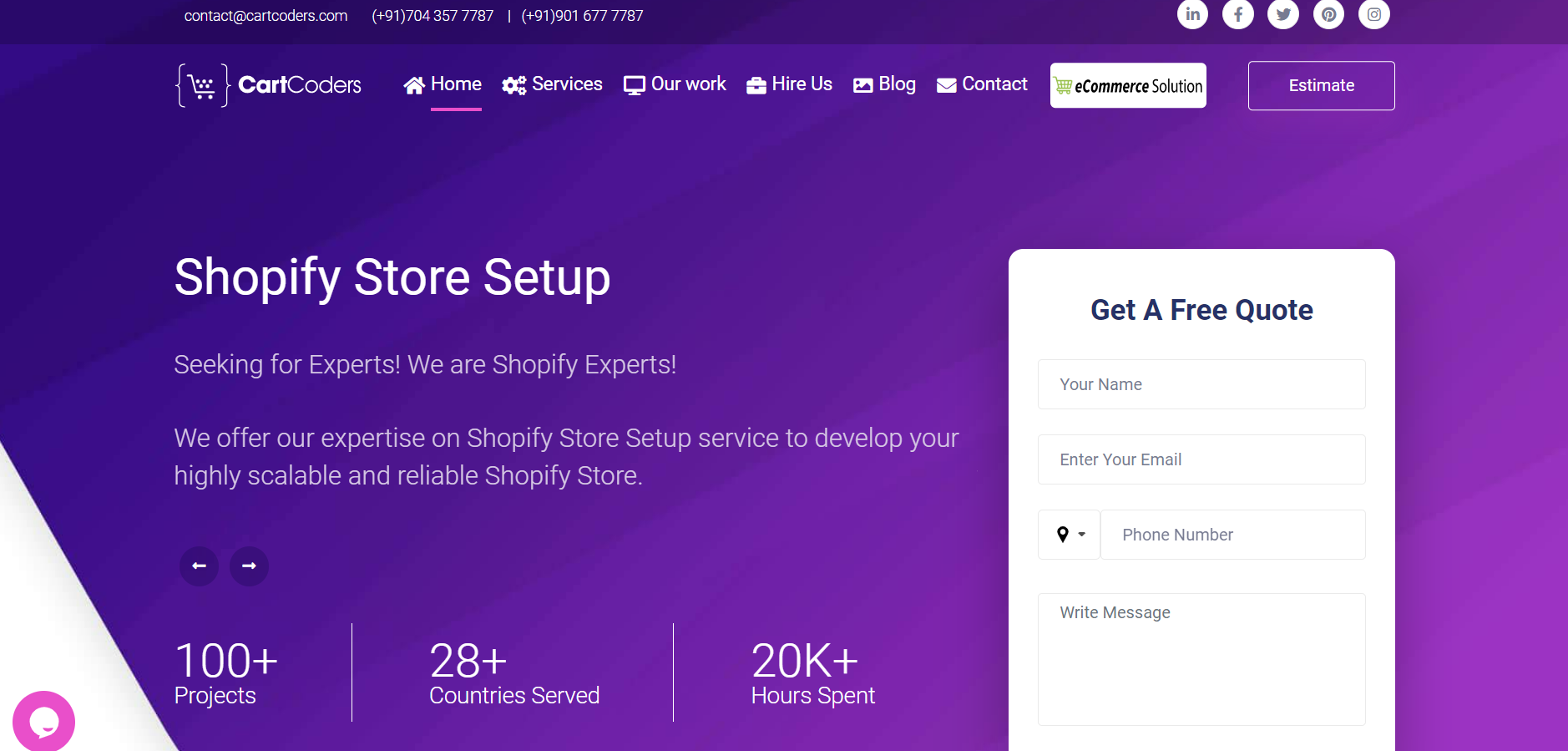 CartCoders is in top 15 Shopify Development Companies