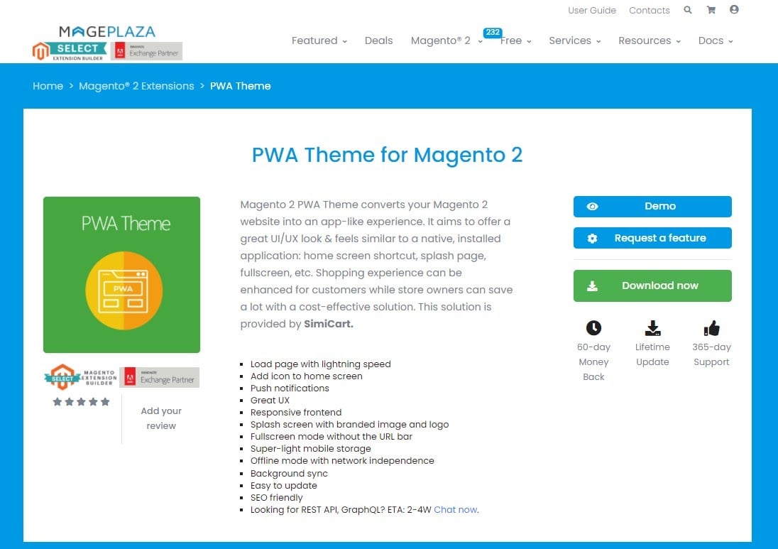 Magento 2 PWA theme by Mageplaza 