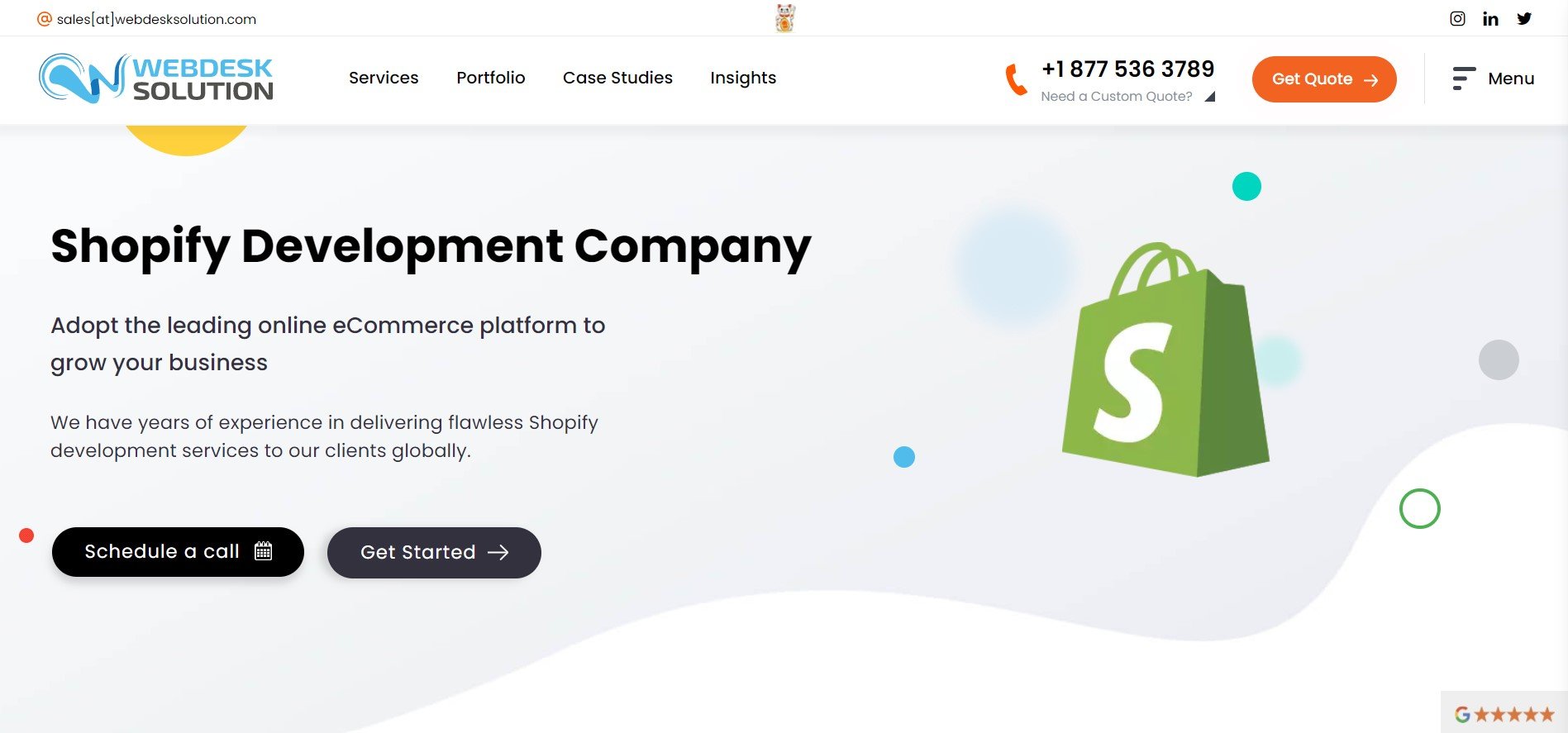 Best Shopify developers: WebDesk Solution