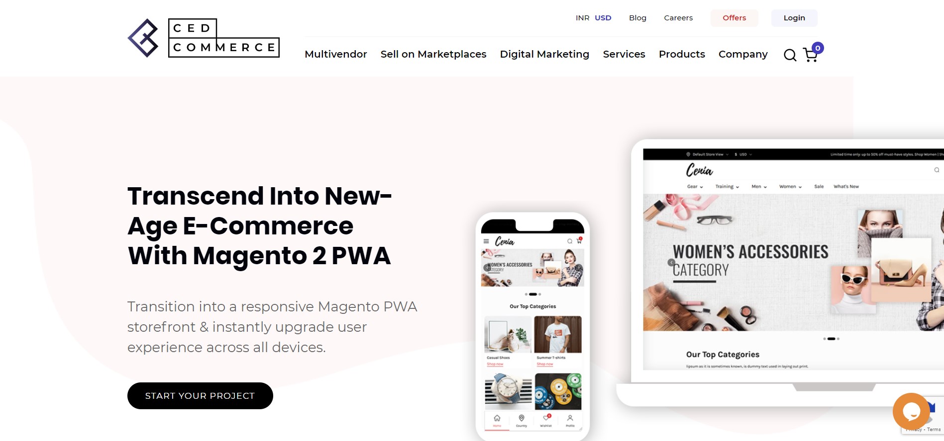 PWA solutions for Magento: CEDCOMMERCE