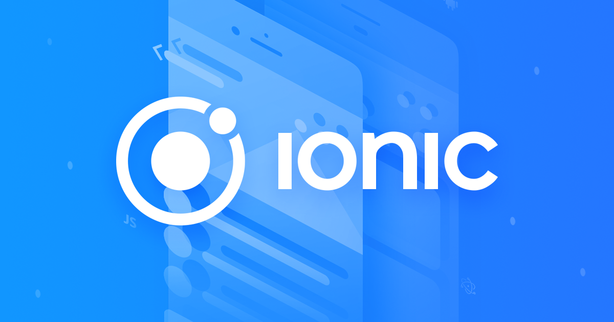 pwa framework: Ionic