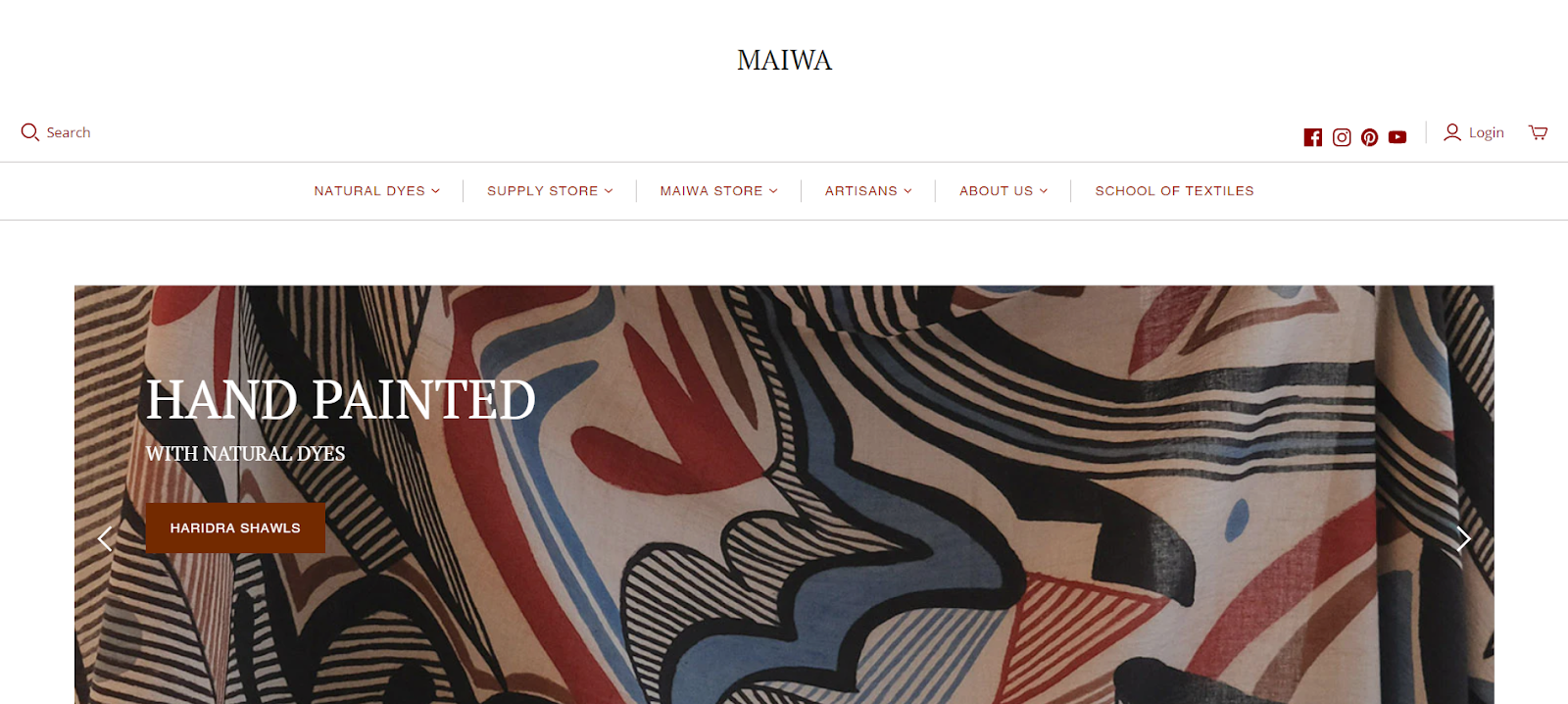 Block Printed Shawls from Maiwa– MAIWA