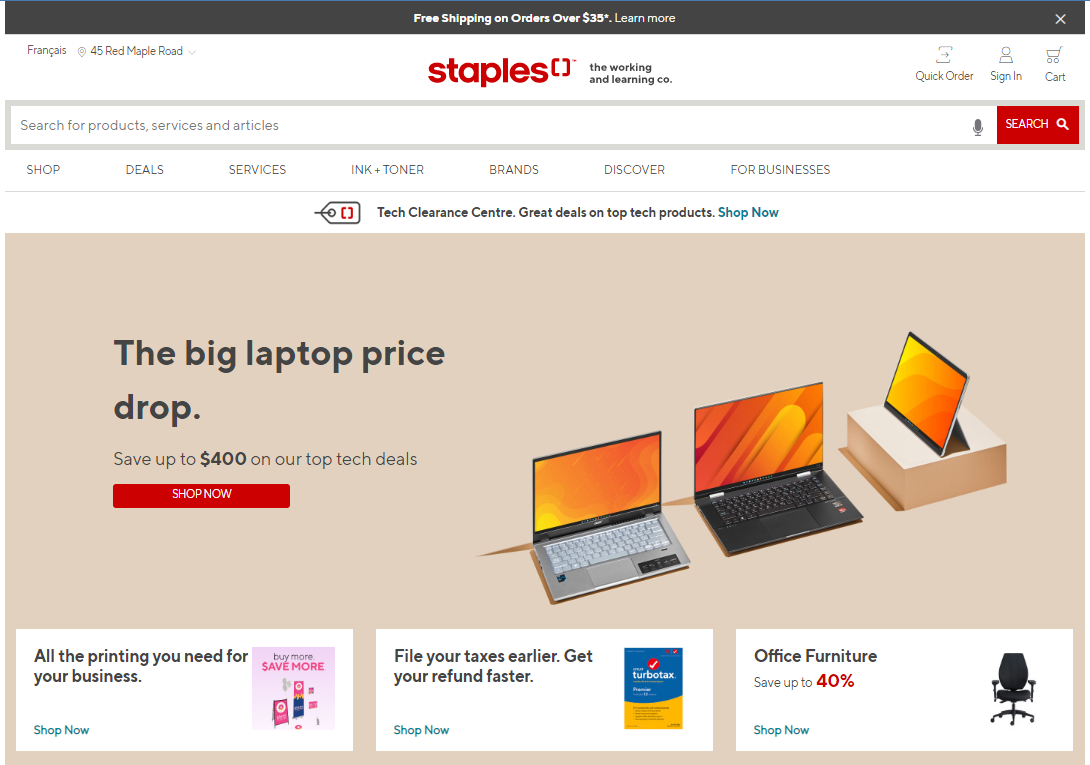 Staples Canada Now Accepts PayPal Online