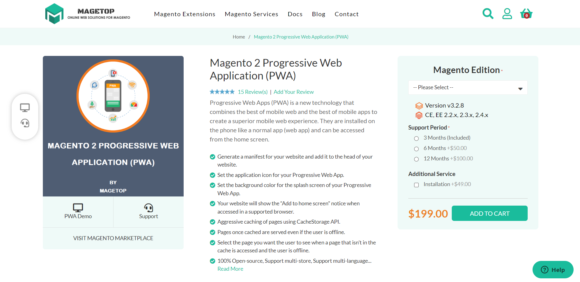 Magetop Magento 2 PWA extension