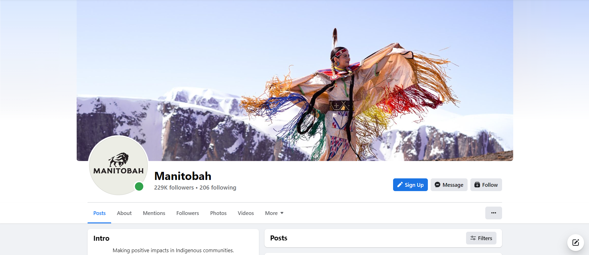 Shopify Facebook Store Example: Manitobah Mukluks