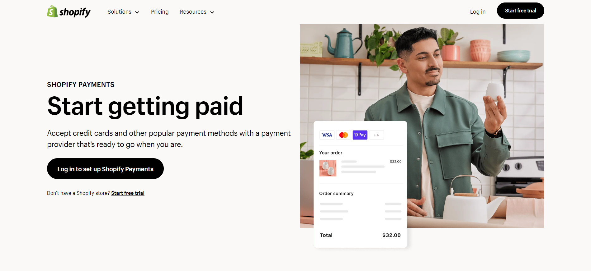 Shopify store payment methods: Shopify Payments